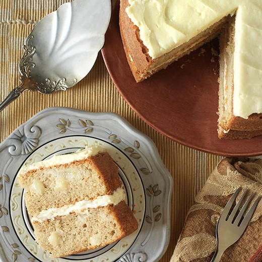 Spiced Pear Cake with Cream Cheese Frosting