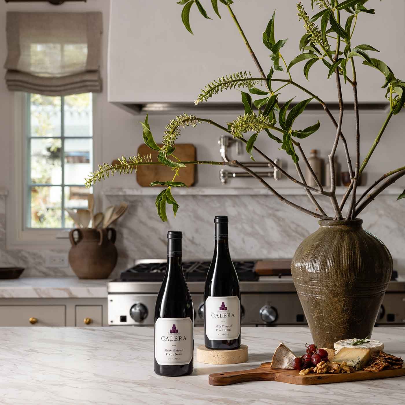 Calera wines on a table