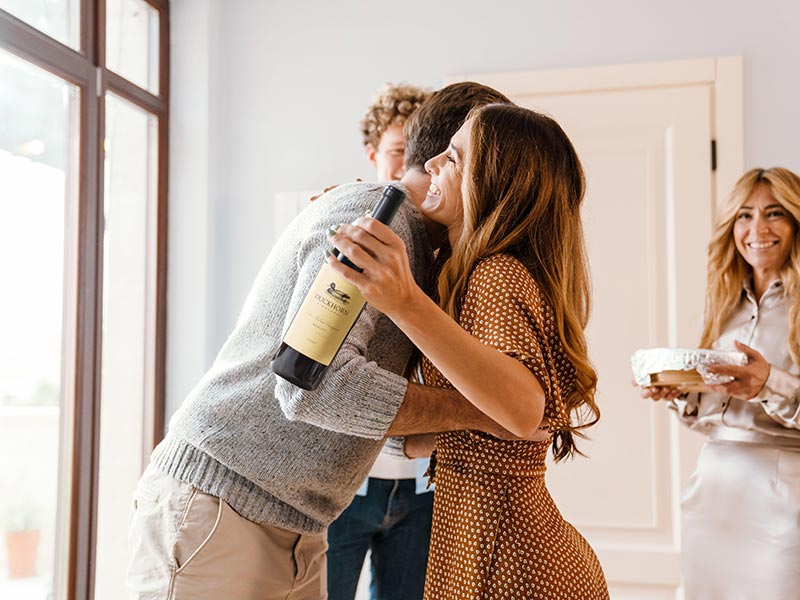 Gifting a bottle of Three Palms Merlot