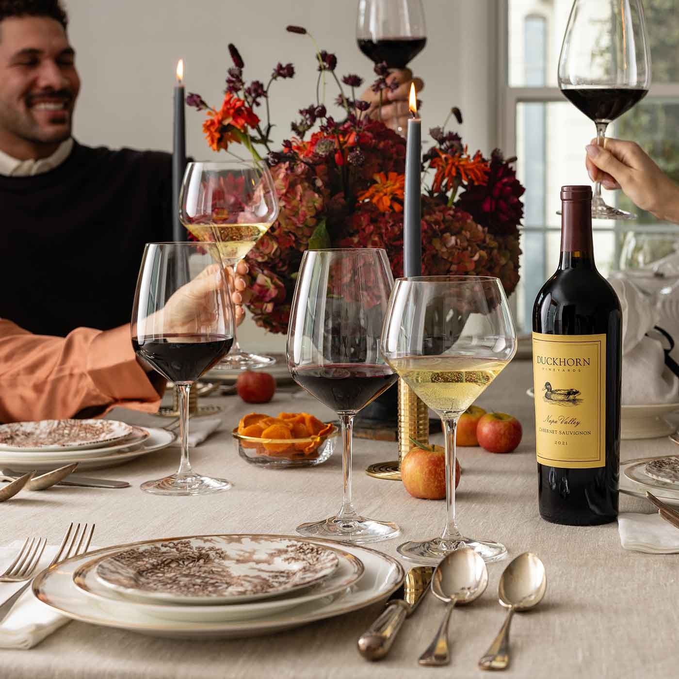 Duckhorn Vineyards wines on a table