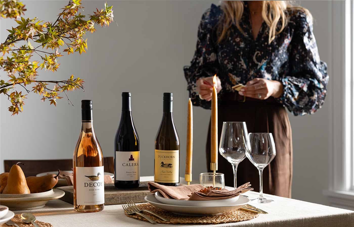 Table set for a fall get together