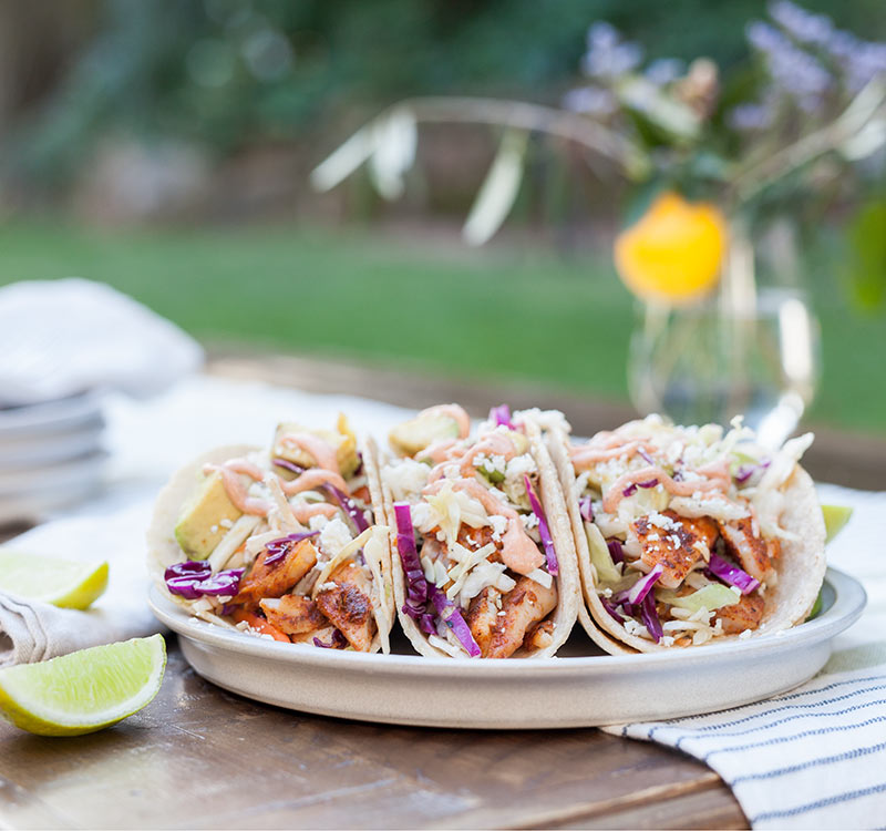 Cajun Grilled Fish Tacos