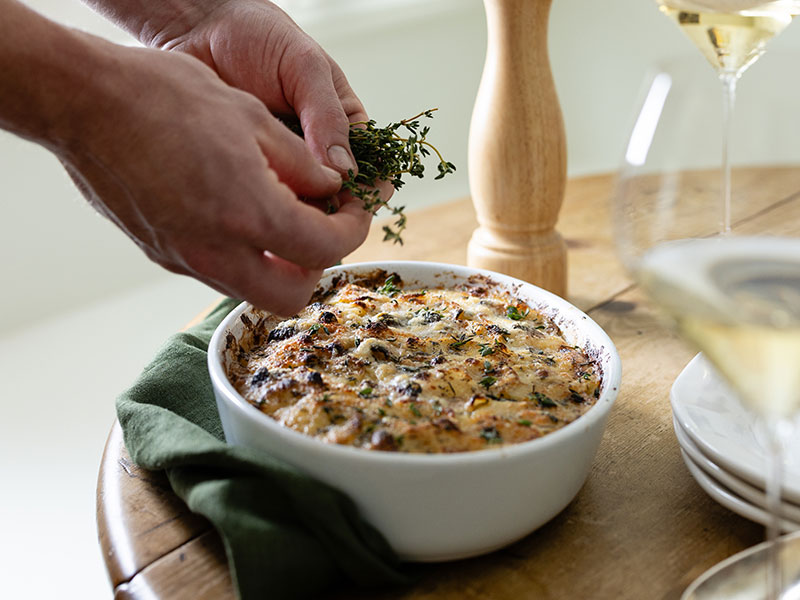 Parmesan and Thyme Potato Gratin 