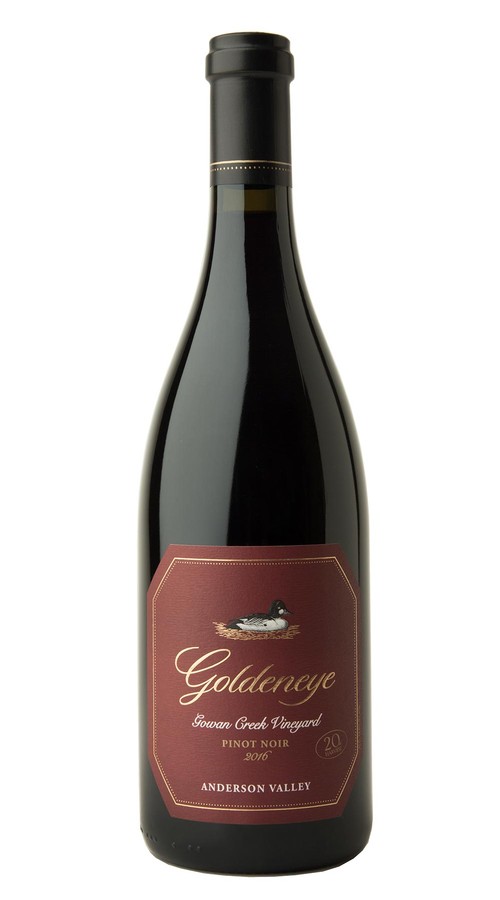 2016 Goldeneye Anderson Valley Pinot Noir Gowan Creek Vineyard