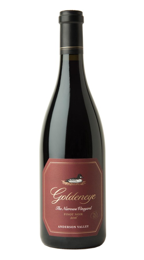 2016 Goldeneye Anderson Valley Pinot Noir The Narrows Vineyard