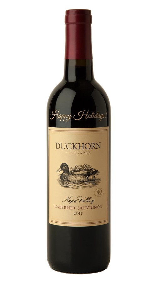 2017 Duckhorn Vineyards Napa Valley Cabernet Sauvignon (Happy Holidays Etched)