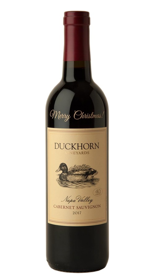 2017 Duckhorn Vineyards Napa Valley Cabernet Sauvignon (Merry Christmas Etched)