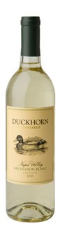 2012 Duckhorn Vineyards Sauvage Napa Valley Sauvignon Blanc