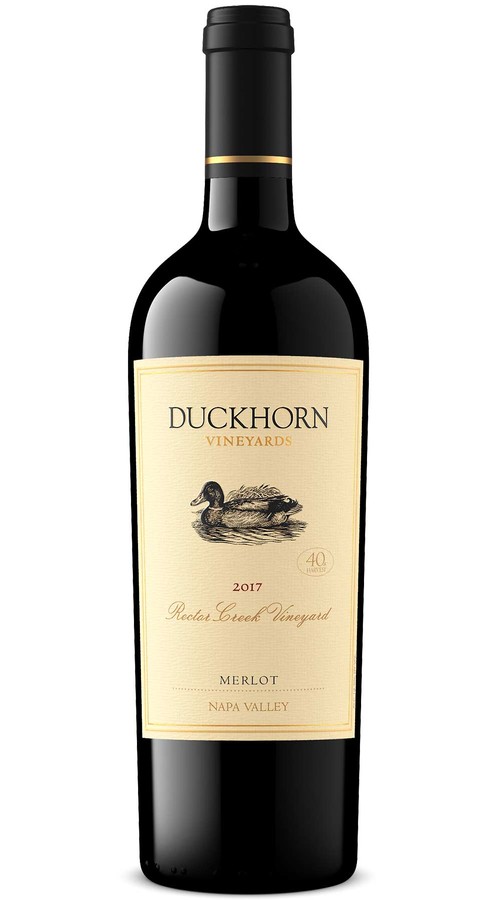 2017 Duckhorn Vineyards Napa Valley Merlot Rector Creek Vineyard