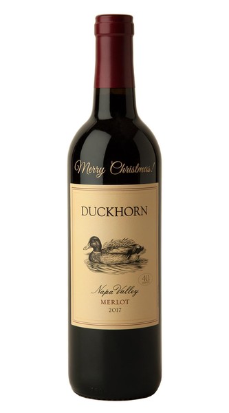 2017 Duckhorn Vineyards Napa Valley Merlot (Merry Christmas Etched)