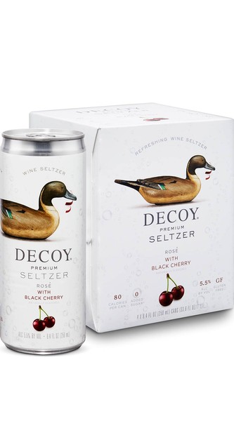 Decoy Premium Seltzer Rosé with Black Cherry
