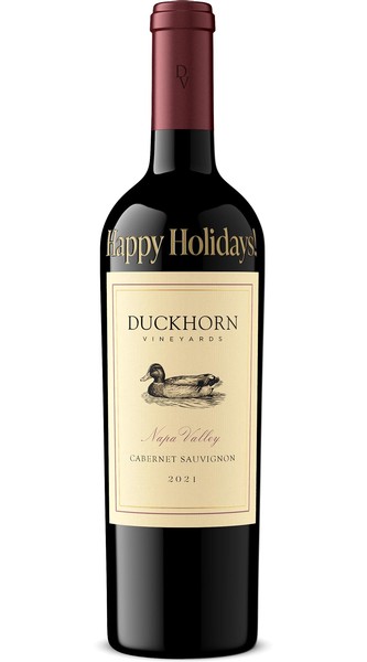 2021 Duckhorn Vineyards Napa Valley Cabernet Sauvignon Etched Happy Holidays