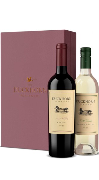 Duckhorn Vineyards Red + White Merlot/Sauvignon Blanc Gift Set