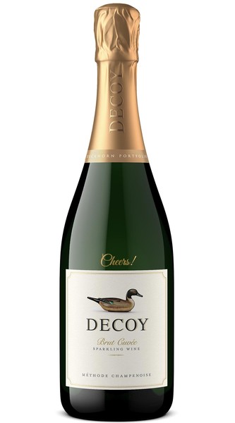 Decoy Brut Cuvée Sparkling Wine Etched Cheers!