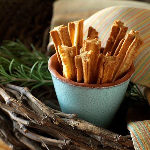 Rosemary Parmesan Cheese Straws