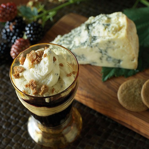 Blue Cheese Mousse Parfait