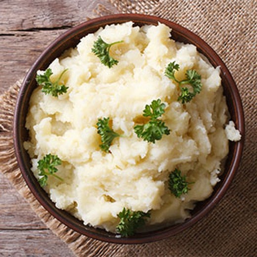 Mashed Potatoes with Garlicky Kale